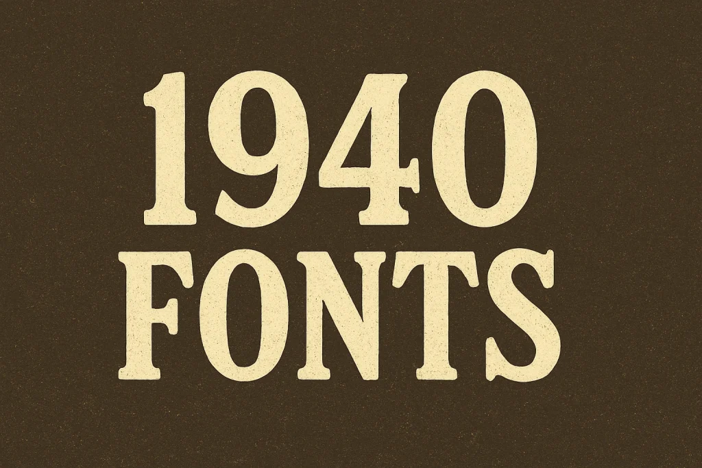 1940 Fonts