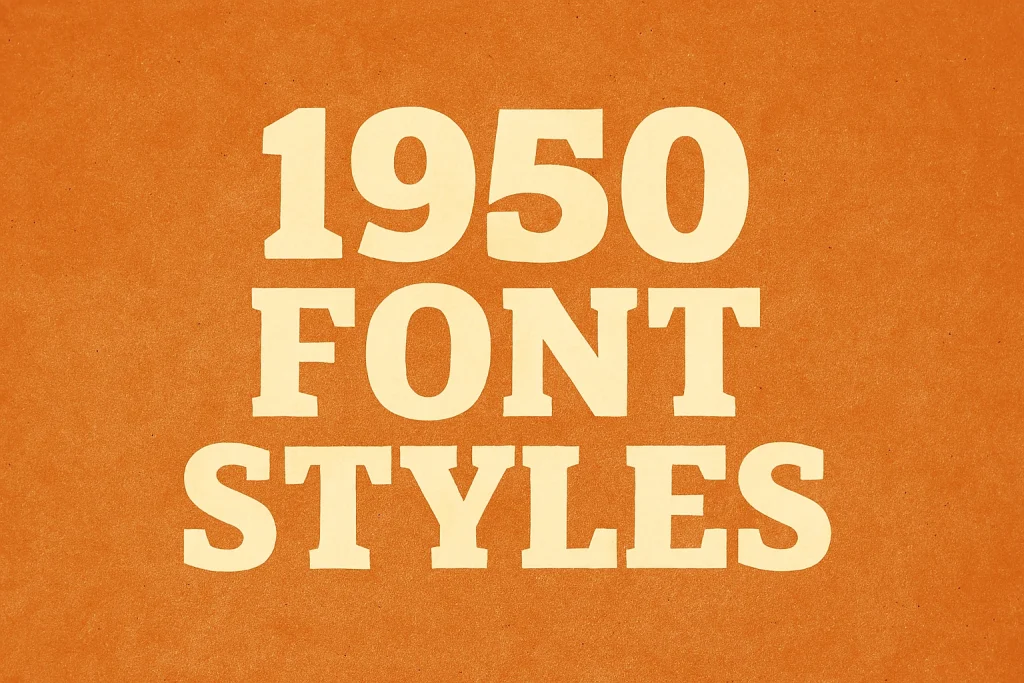 1950 Font Styles