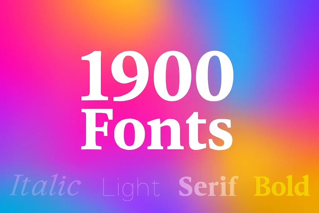 1900 Fonts