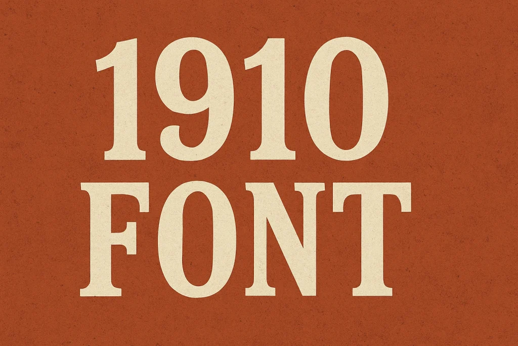 1910 Font
