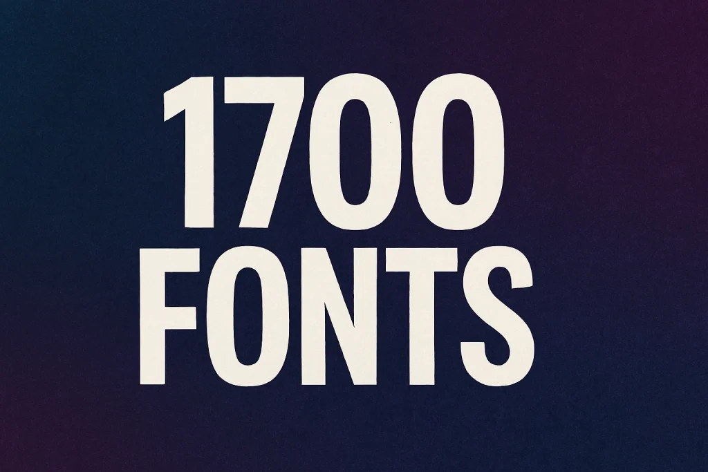 1700 Fonts