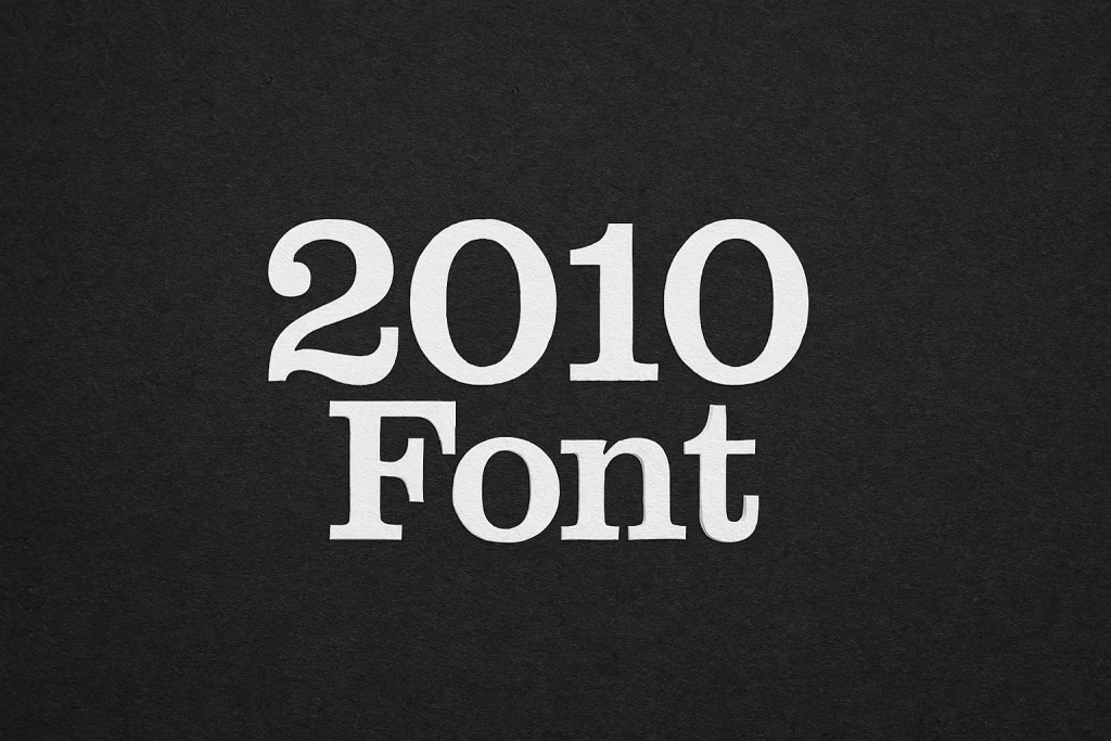 2010 Font