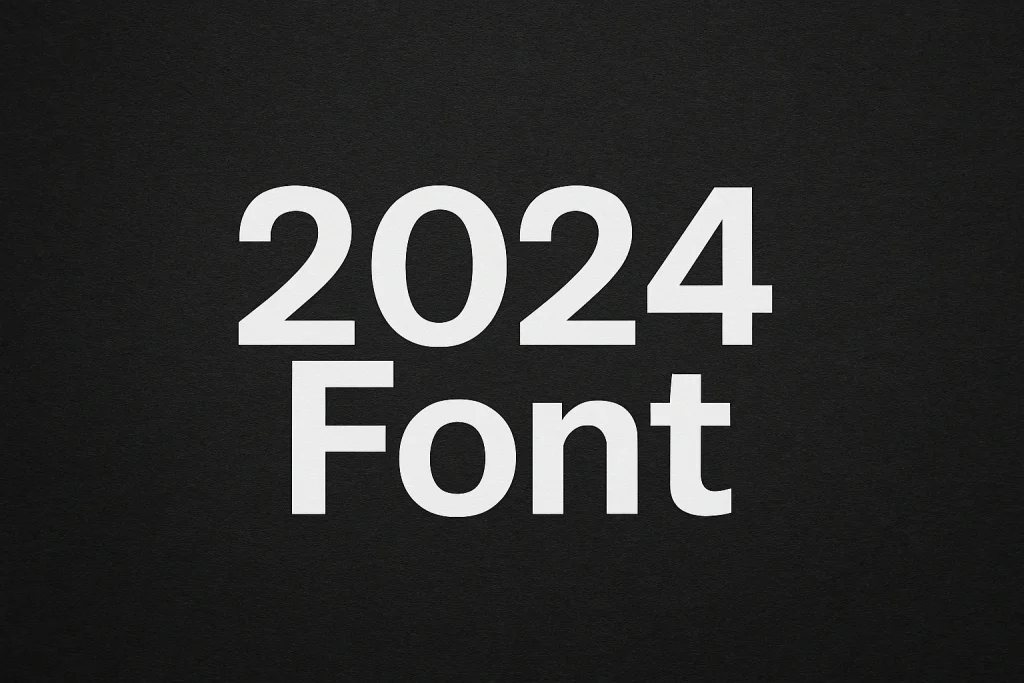 2024 Font