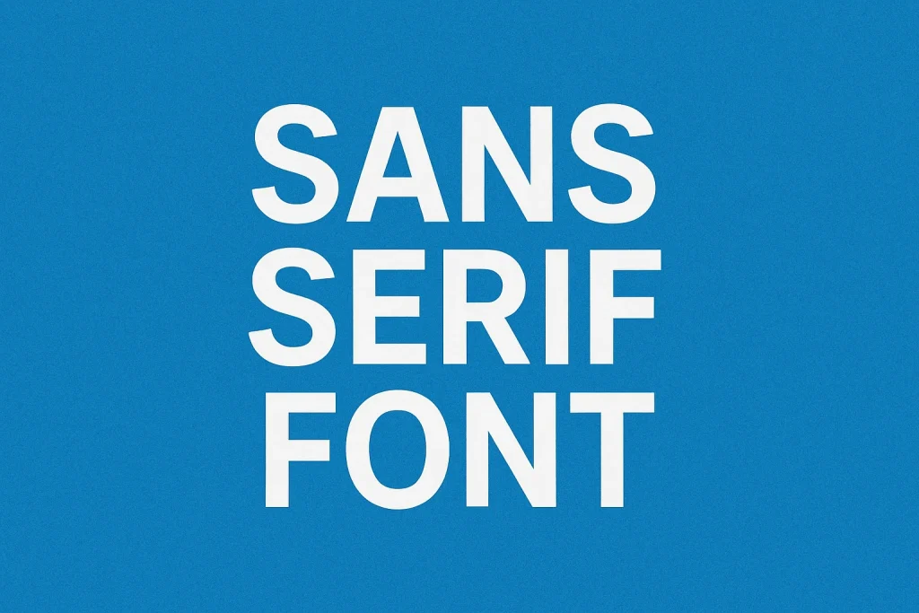 Sans Serif Font Examples